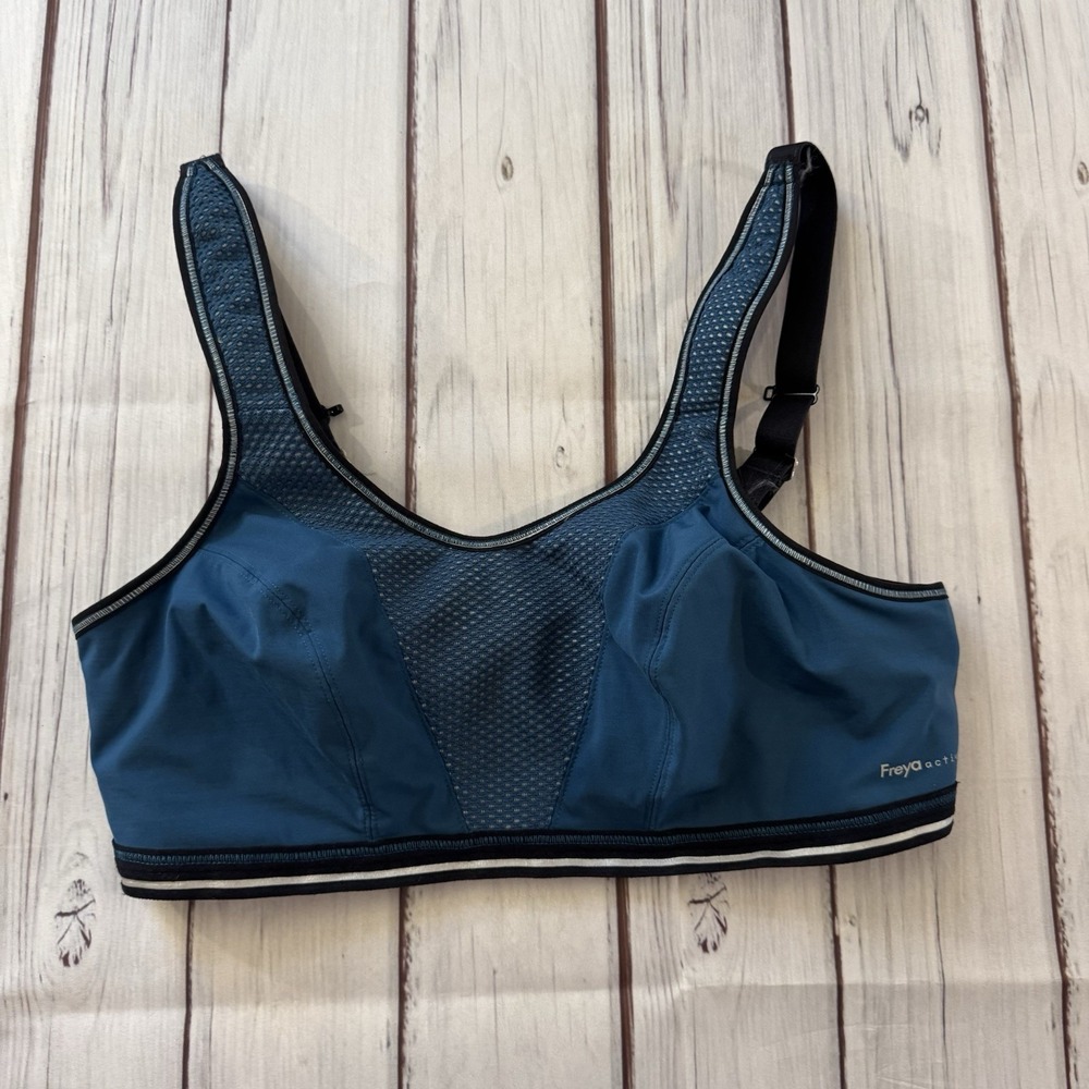 Freya Active Sports Bra Teal Blue High Impact Underwire Womens‎ 36DD